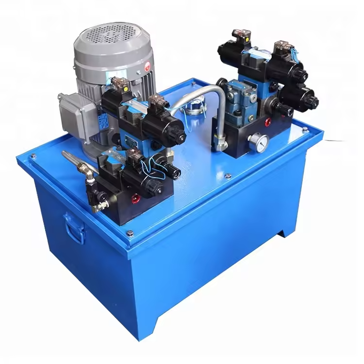 15kW Industrial Hydraulic Power Unit with Multi-Way Valve Group and 200L Hydraulic Oil Tank for Press Equipment - Image 2