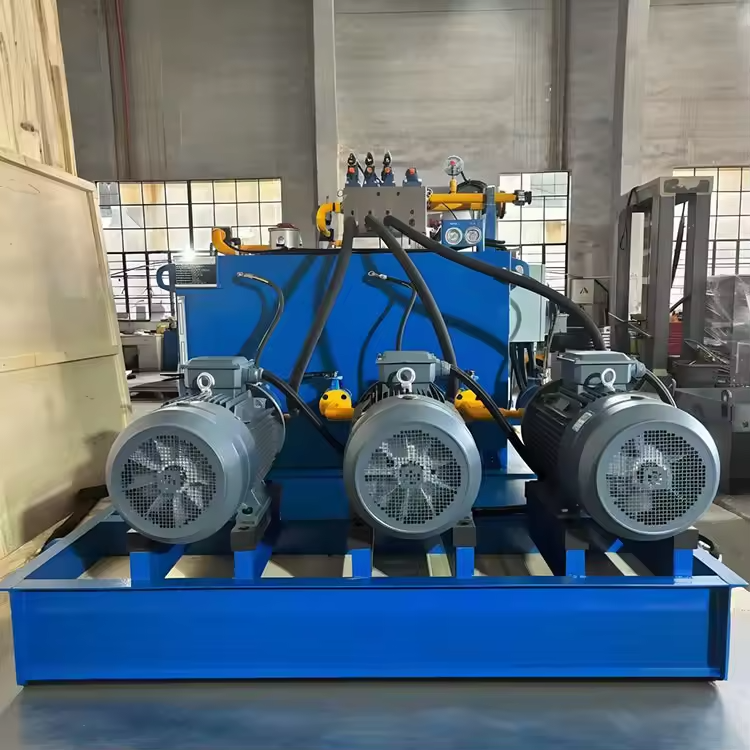 Large Industrial Hydraulic Power Unit with Three 75kW Motors and 3500L Oil Tank for Continuous Production Lines - Image 3