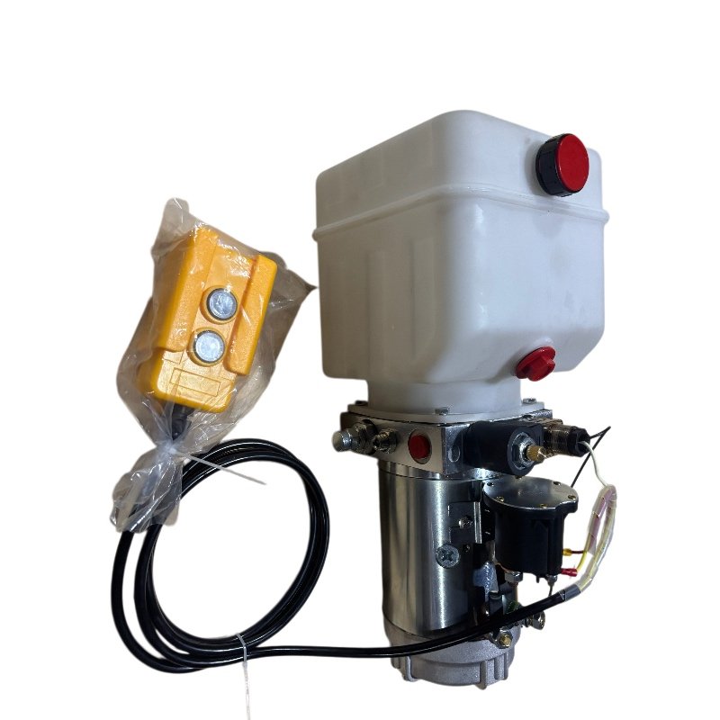DC Hydraulic Power Unit with 4L Plastic Reservoir and 4m Cable Hand Control, Customizable - Зображення 2