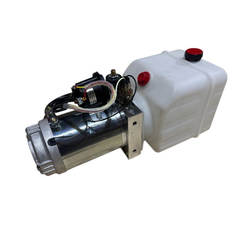 DC Hydraulic Power Unit with 4L Plastic Reservoir and 4m Cable Hand Control, Customizable