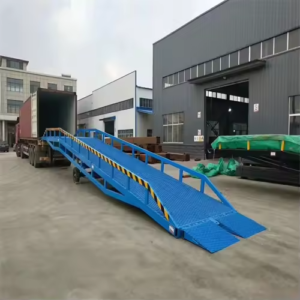 Hydraulic Container Loading Dock Ramp for Forklifts and Trucks